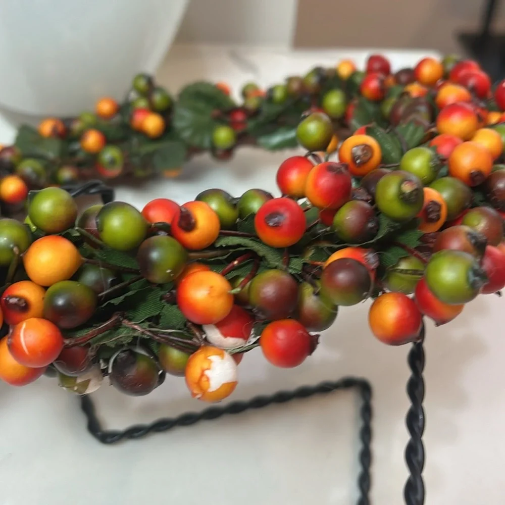 Shades of Fall Autumn Berry Wreaths Set of 3